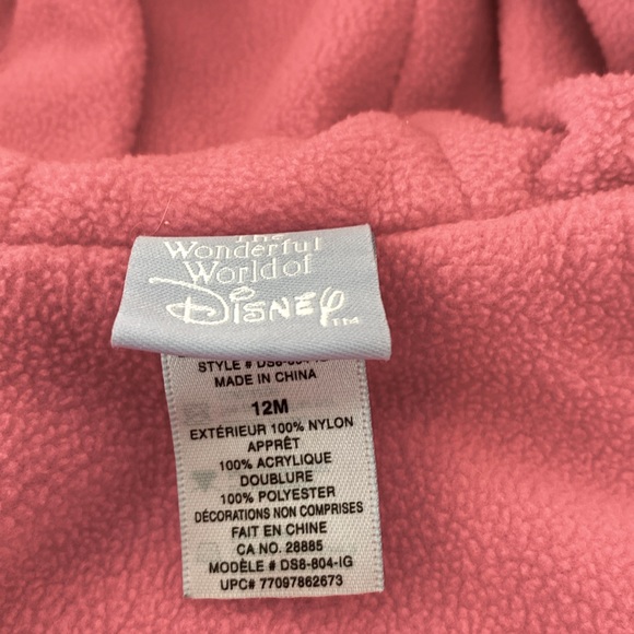 Adorable Disney Pigglet, fleece lined spring jacket 12M - Picture 5 of 6